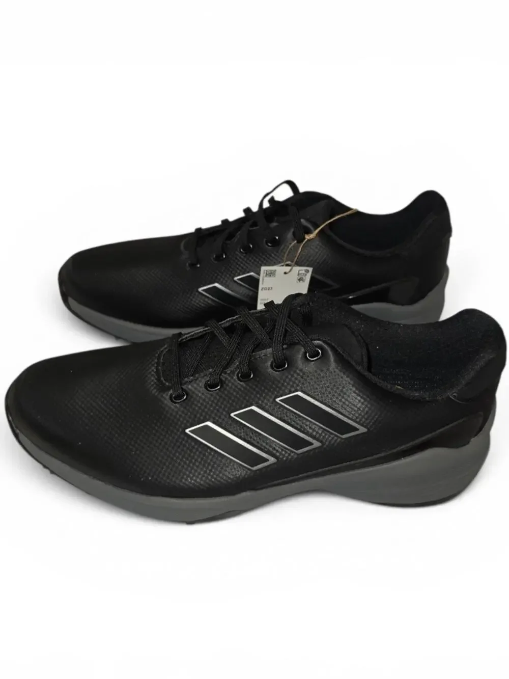 NWT Adidas ZG23 Lightstrike Golf Shoes Black Silver 12M Waterproof Spiked GW1178